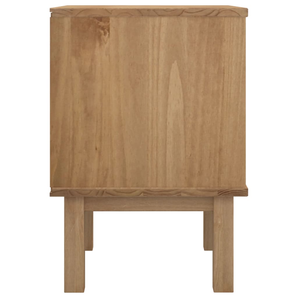 Bedside Cabinet OTTA Brown&Grey 45x39x57 cm Solid Wood Pine