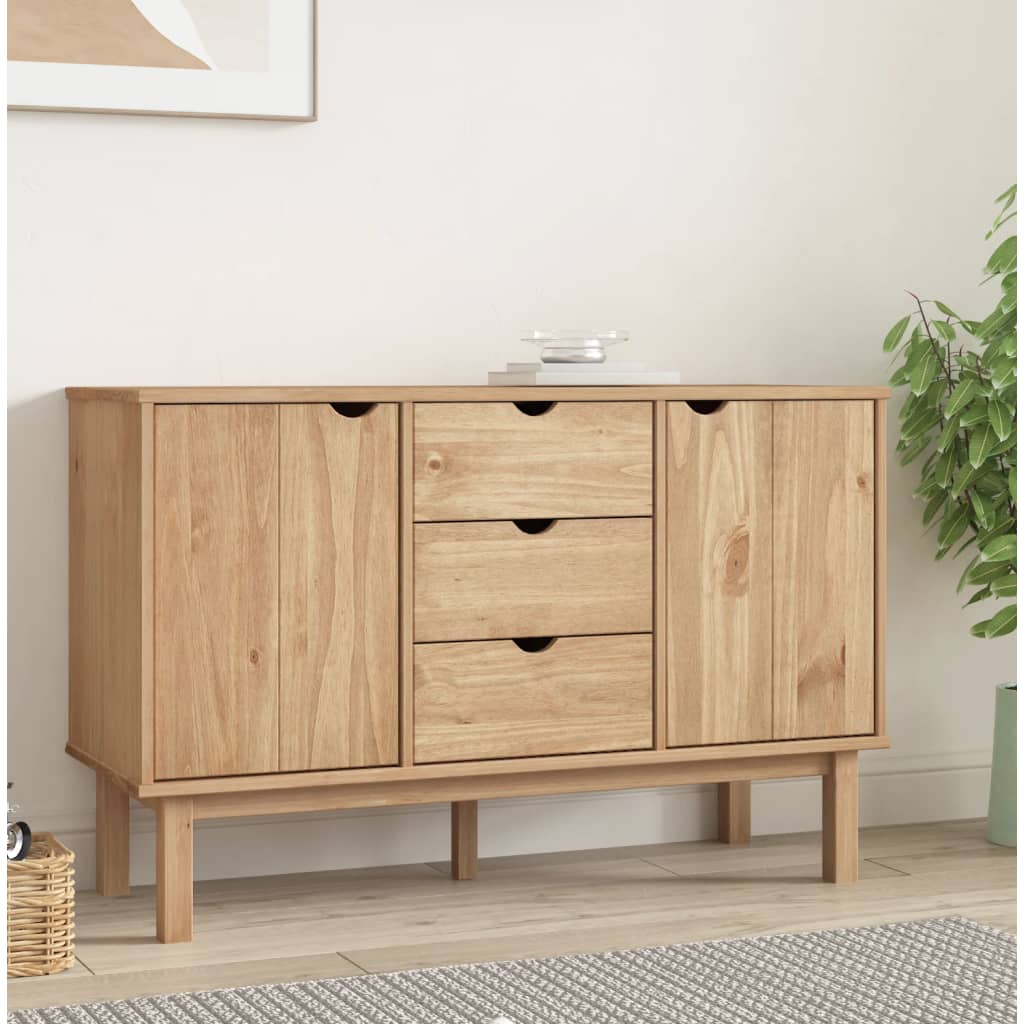 Sideboard Otta 113.5X43X73 Cm Solid Wood Pine