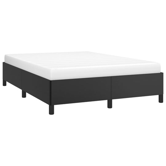 Bed Frame without Mattress Black 152x203 cm Queen Faux Leather