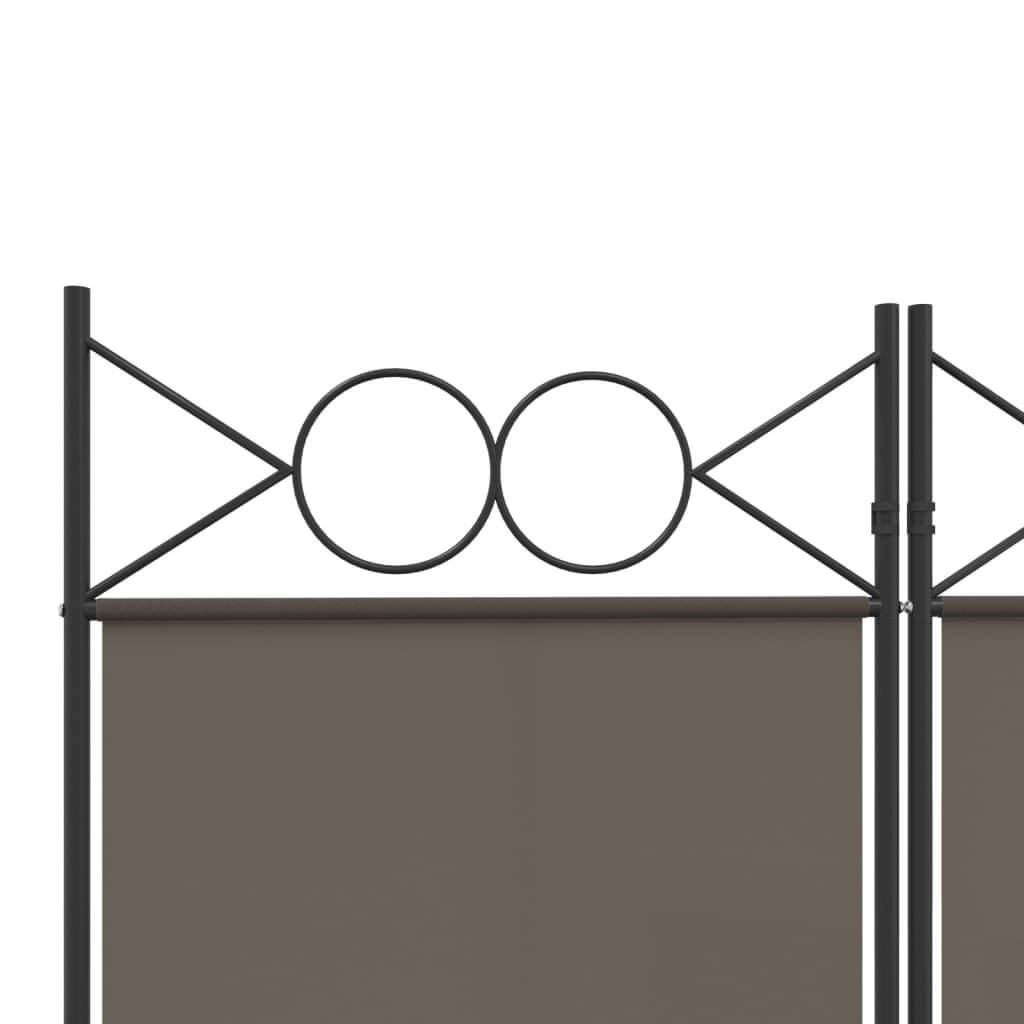 4-Panel Room Divider Anthracite 160x200 cm Fabric