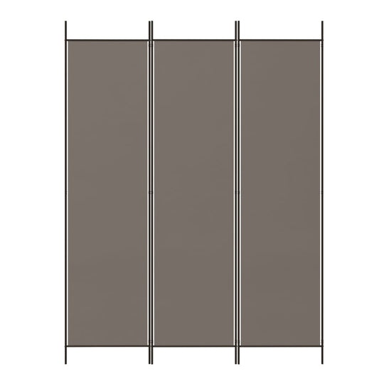 3-Panel Room Divider Anthracite 150x200 cm Fabric