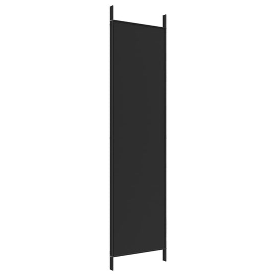 3-Panel Room Divider Black 150x200 cm Fabric