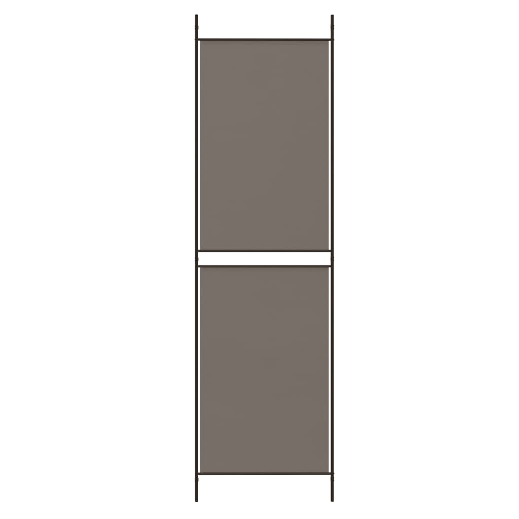 4-Panel Room Divider Anthracite 200x200 cm Fabric