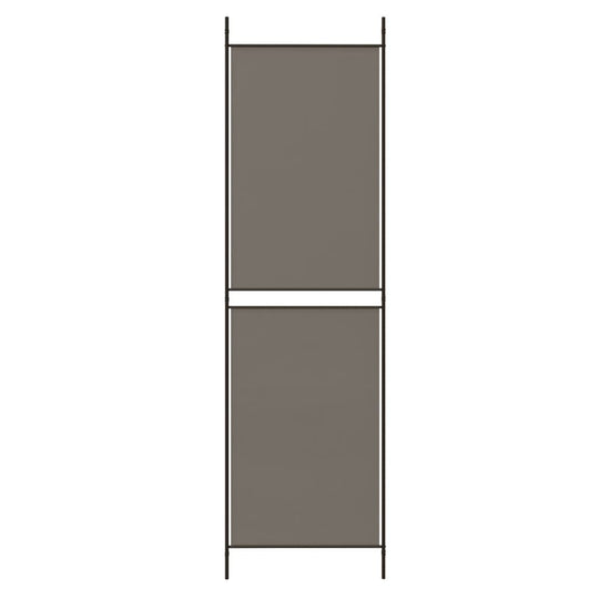 5-Panel Room Divider Anthracite 250x200 cm Fabric