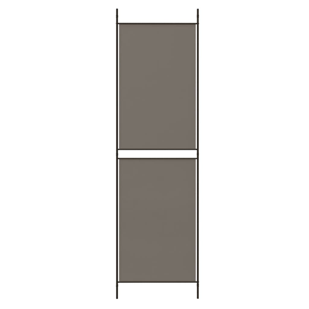 5-Panel Room Divider Anthracite 250x220 cm Fabric