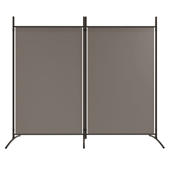 2-Panel Room Divider Anthracite 175x180 cm Fabric