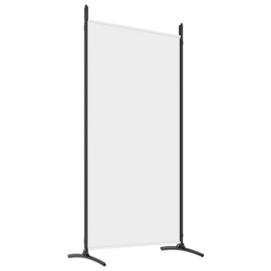 4-Panel Room Divider White 346x180 cm Fabric