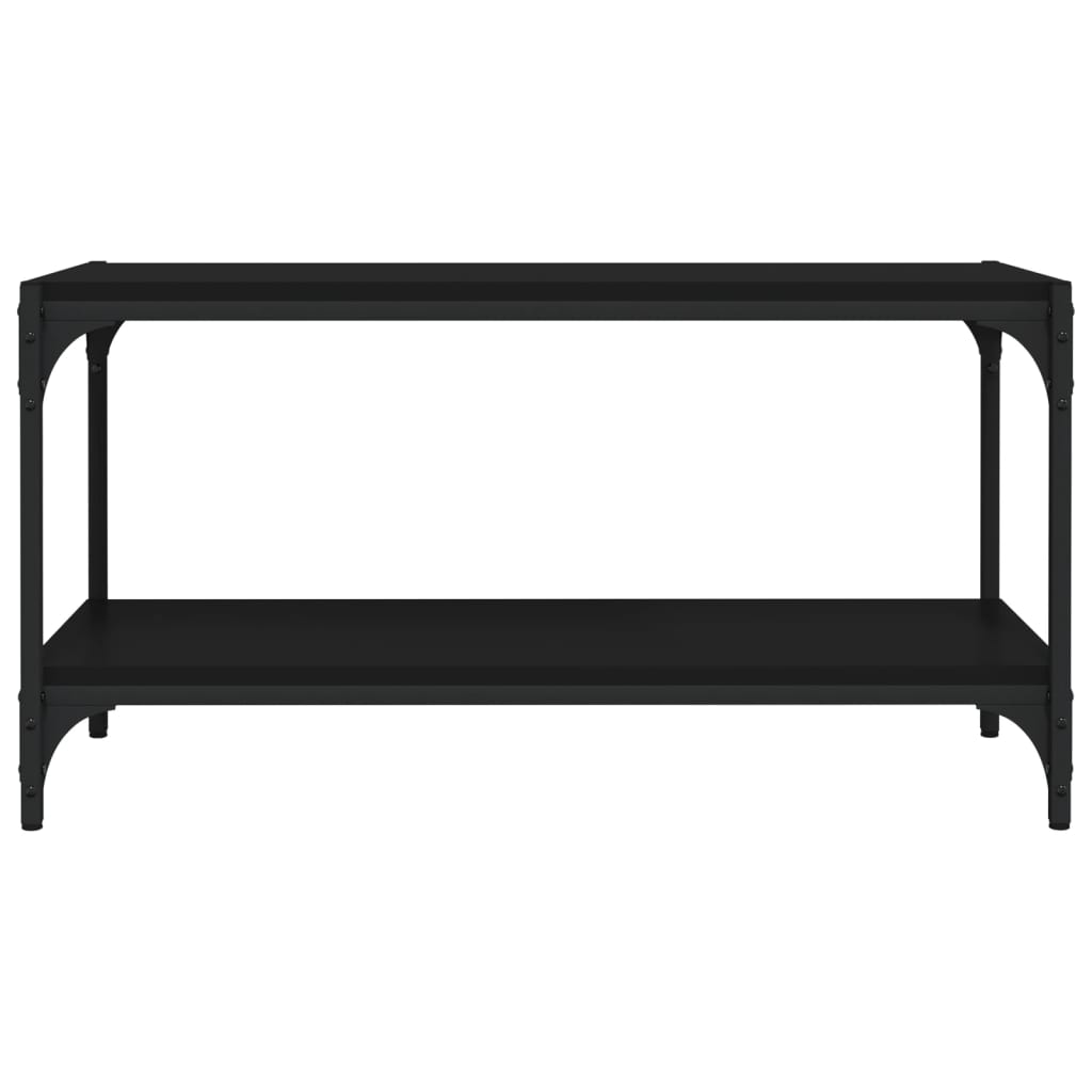 TV Cabinet Black 80x33x41 cm Engineered Wood and Steel