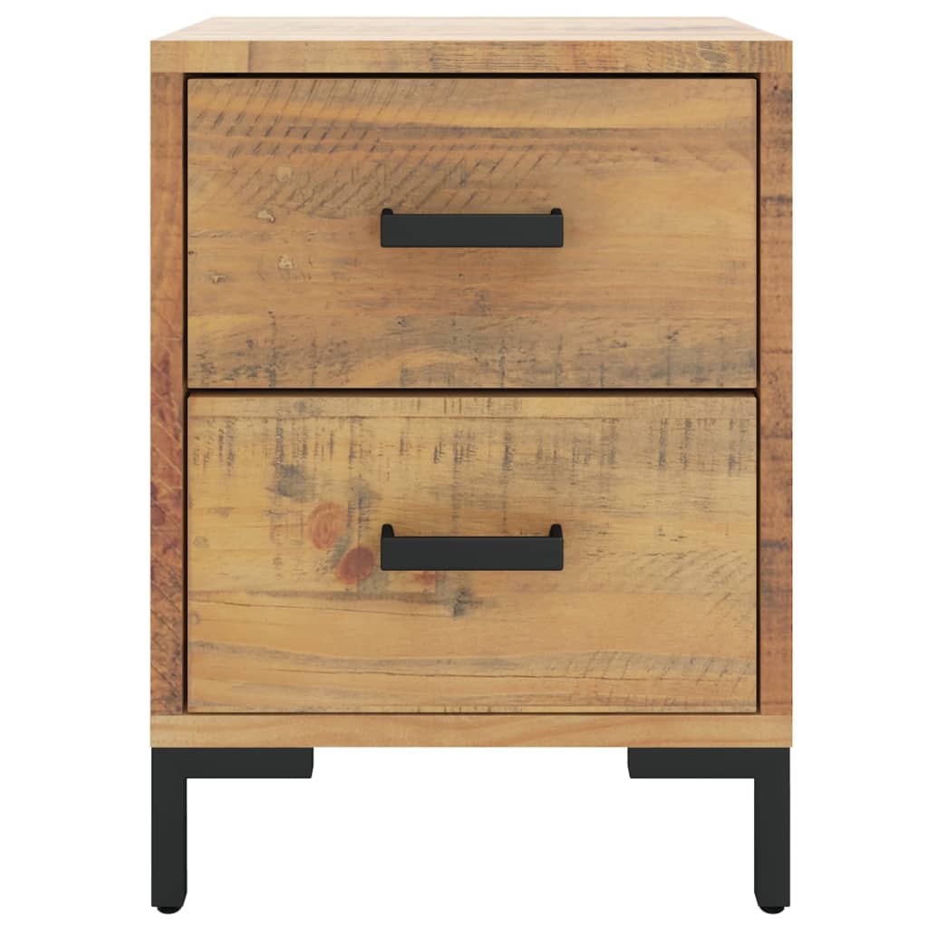 Bedside Cabinet Brown 36x30x45 cm Solid Pinewood