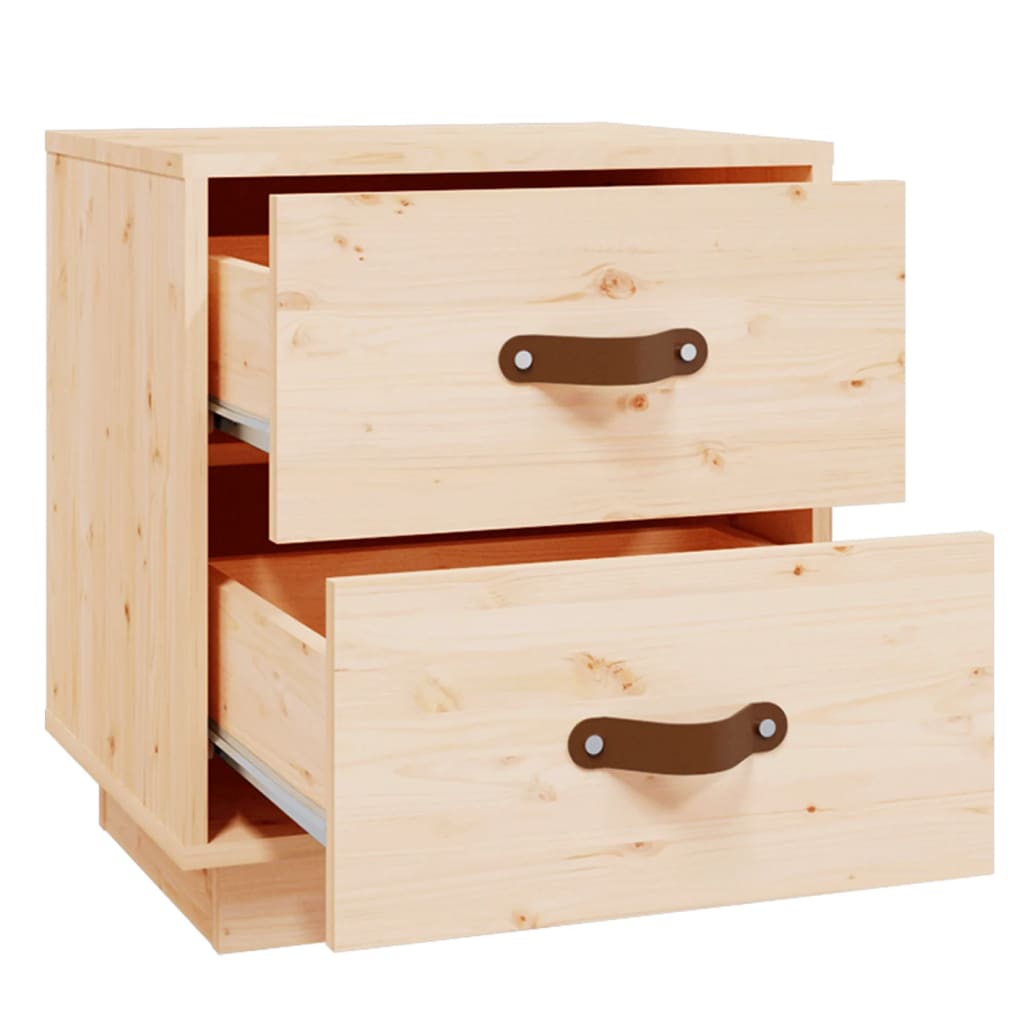 Bedside Cabinets 2 pcs 40x34x45 cm Solid Wood Pine