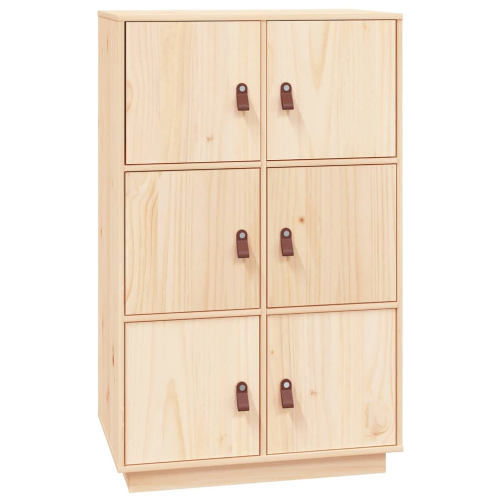 Highboard 67X40X108.5 Cm Solid Wood Pine