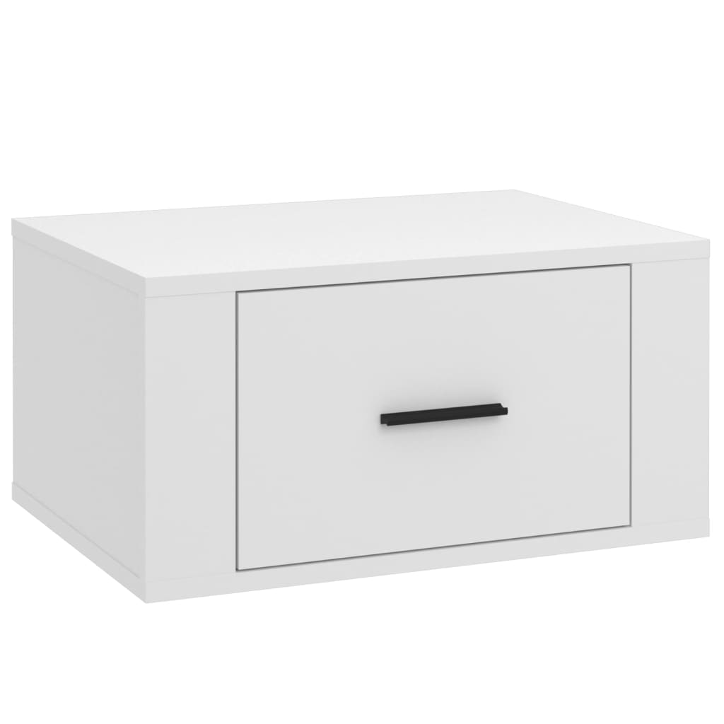 Wall-mounted Bedside Cabinets 2 pcs White 50x36x25 cm