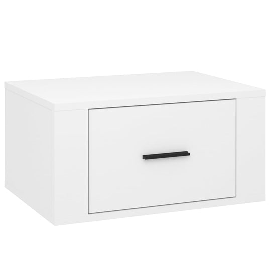 Wall-mounted Bedside Cabinets 2 pcs High Gloss White 50x36x25cm