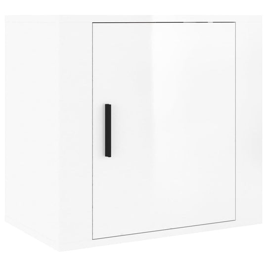 Wall-mounted Bedside Cabinets 2 pcs High Gloss White 50x30x47cm