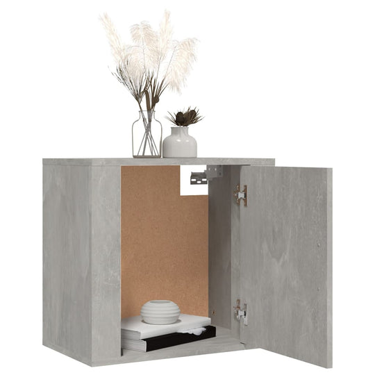 Wall-mounted Bedside Cabinets 2 pcs Concrete Grey 50x30x47 cm