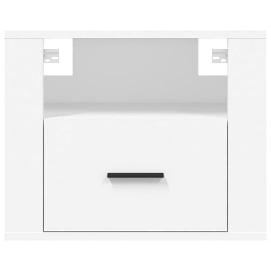 Wall-mounted Bedside Cabinets 2 pcs White 50x36x40 cm