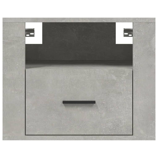 Wall-mounted Bedside Cabinets 2 pcs Concrete Grey 50x36x40 cm