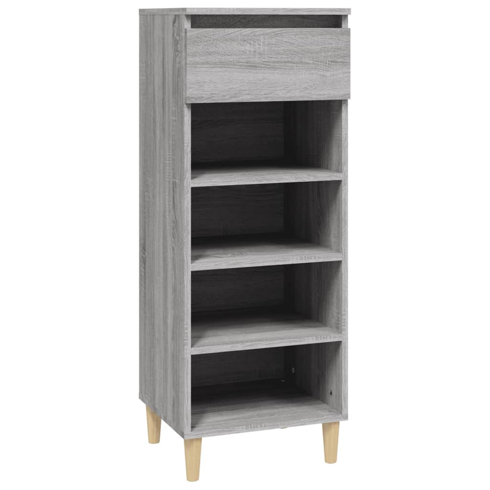 Shoe Cabinet Grey Sonoma 40x36x105 cm Engineered Wood