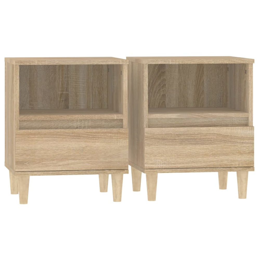 Bedside Cabinets 2 pcs Sonoma Oak 40x35x50 cm