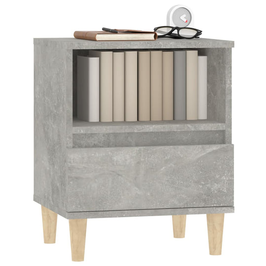 Bedside Cabinets 2 pcs Concrete Grey 40x35x50 cm