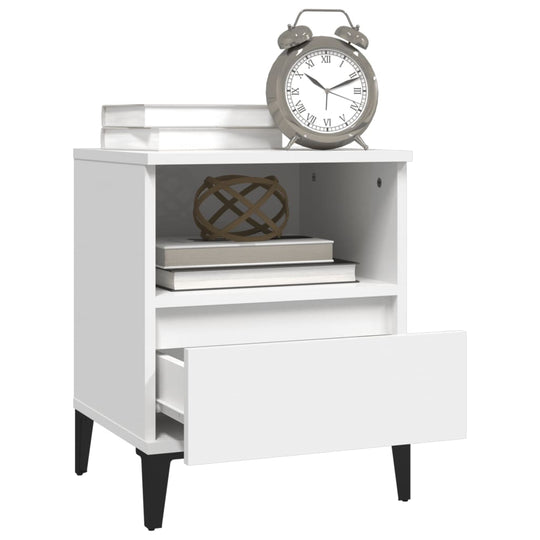 Bedside Cabinets 2 pcs White 40x35x50 cm