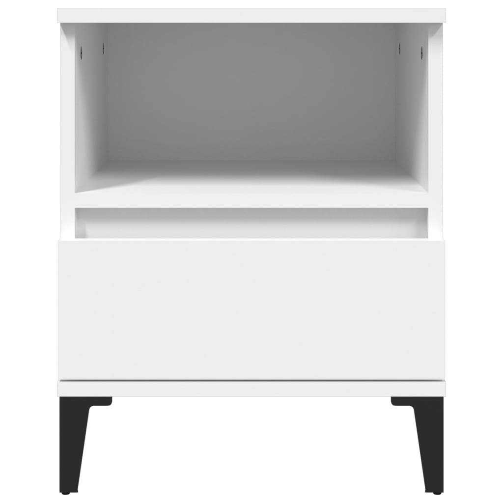 Bedside Cabinets 2 pcs White 40x35x50 cm