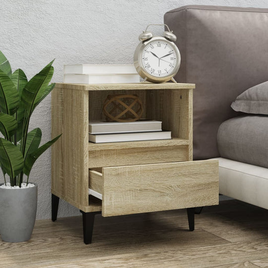 Bedside Cabinets 2 pcs Sonoma Oak 40x35x50 cm