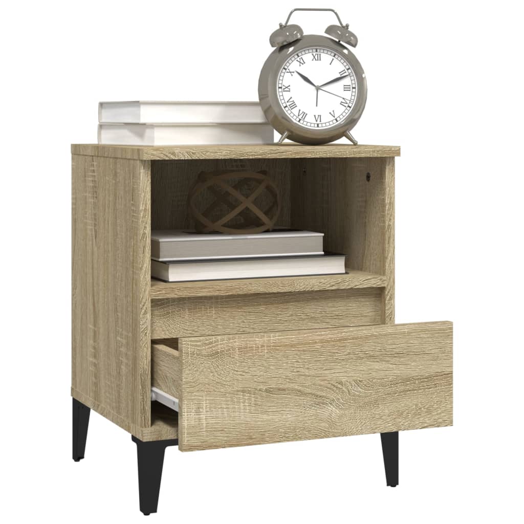 Bedside Cabinets 2 pcs Sonoma Oak 40x35x50 cm