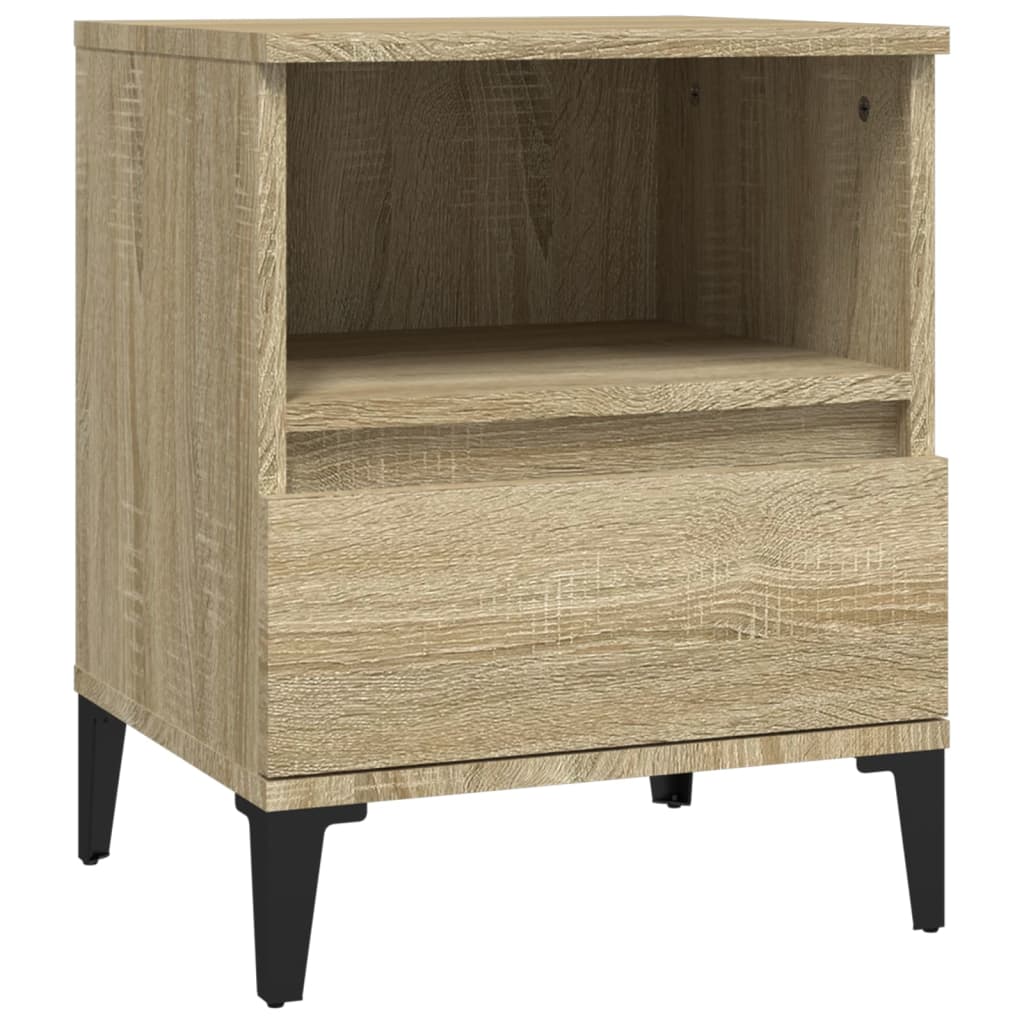 Bedside Cabinets 2 pcs Sonoma Oak 40x35x50 cm