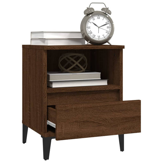 Bedside Cabinets 2 pcs Brown Oak 40x35x50 cm