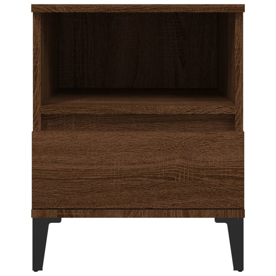 Bedside Cabinets 2 pcs Brown Oak 40x35x50 cm