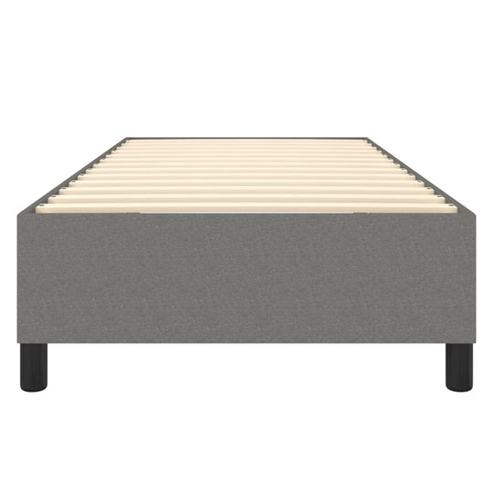 Bed Frame without Mattress Dark Grey 107x203 cm King Single Fabric