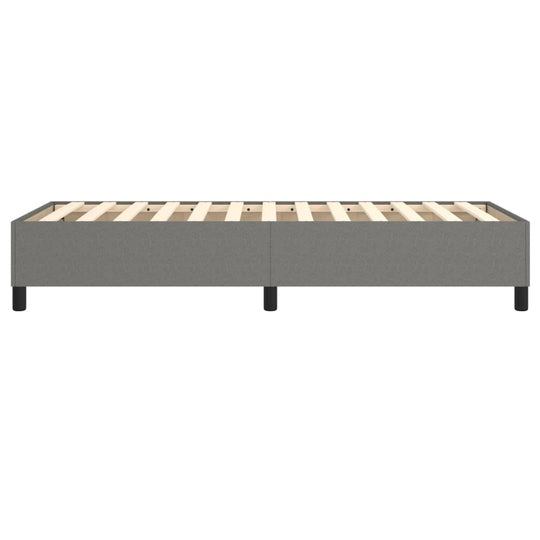 Bed Frame without Mattress Dark Grey 107x203 cm King Single Fabric