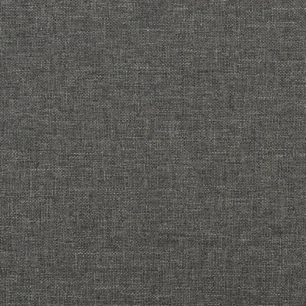 Bed Frame without Mattress Dark Grey 107x203 cm King Single Fabric