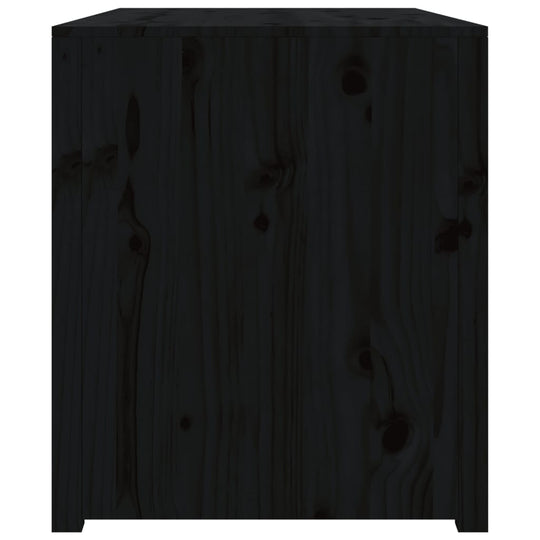 Outdoor Kitchen Cabinet Black 106x55x64 cm Solid Wood Pine