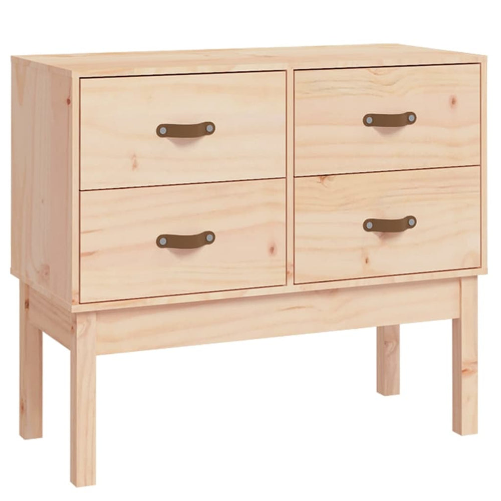 Console Cabinet 90X40X78 Cm Solid Wood Pine