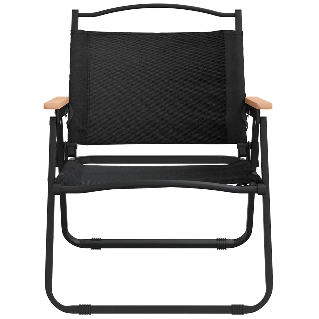 Camping Chairs 2 pcs Black 54x43x59 cm Oxford Fabric