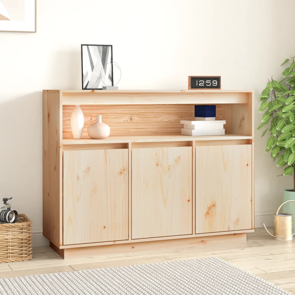 Sideboard 104.5X34X80 Cm Solid Wood Pine