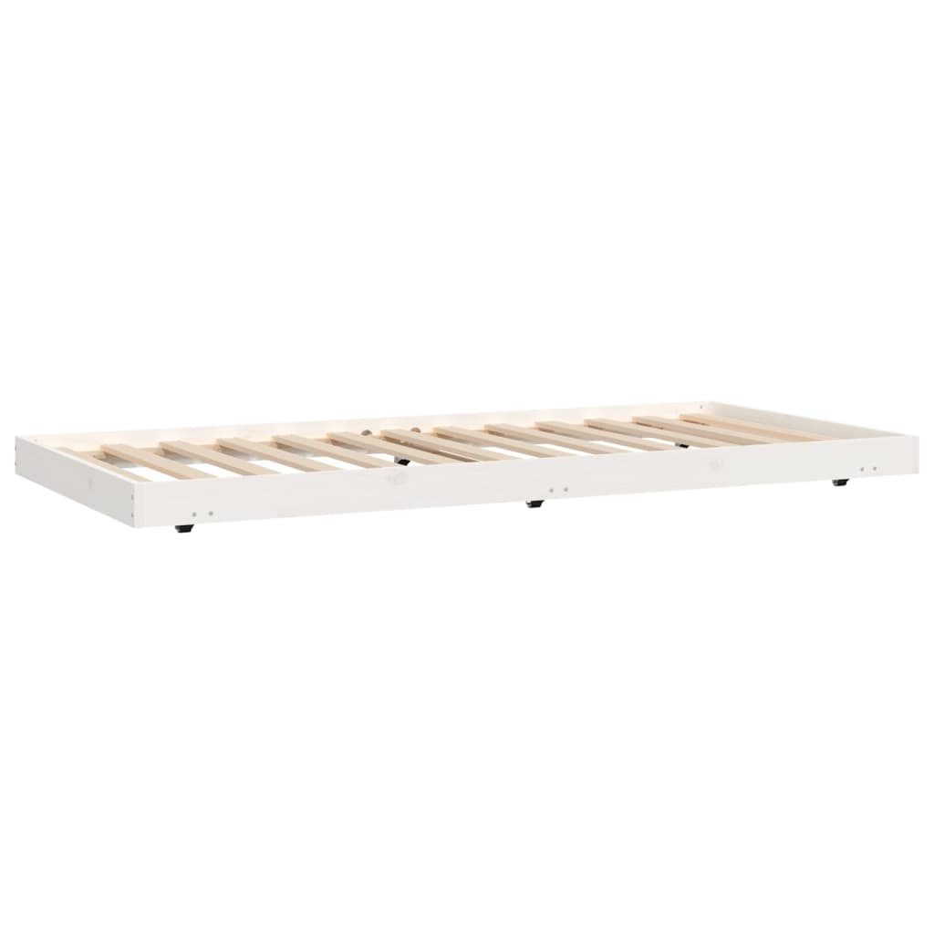 Bed Frame without Mattress White 90x190 cm Solid Wood Pine