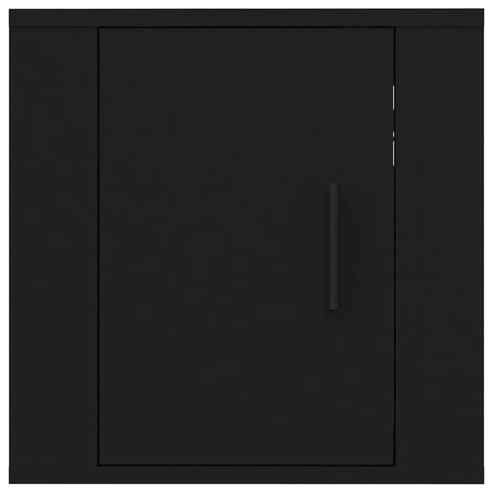 Wall Mounted TV Cabinet Black 40x34.5x40 cm