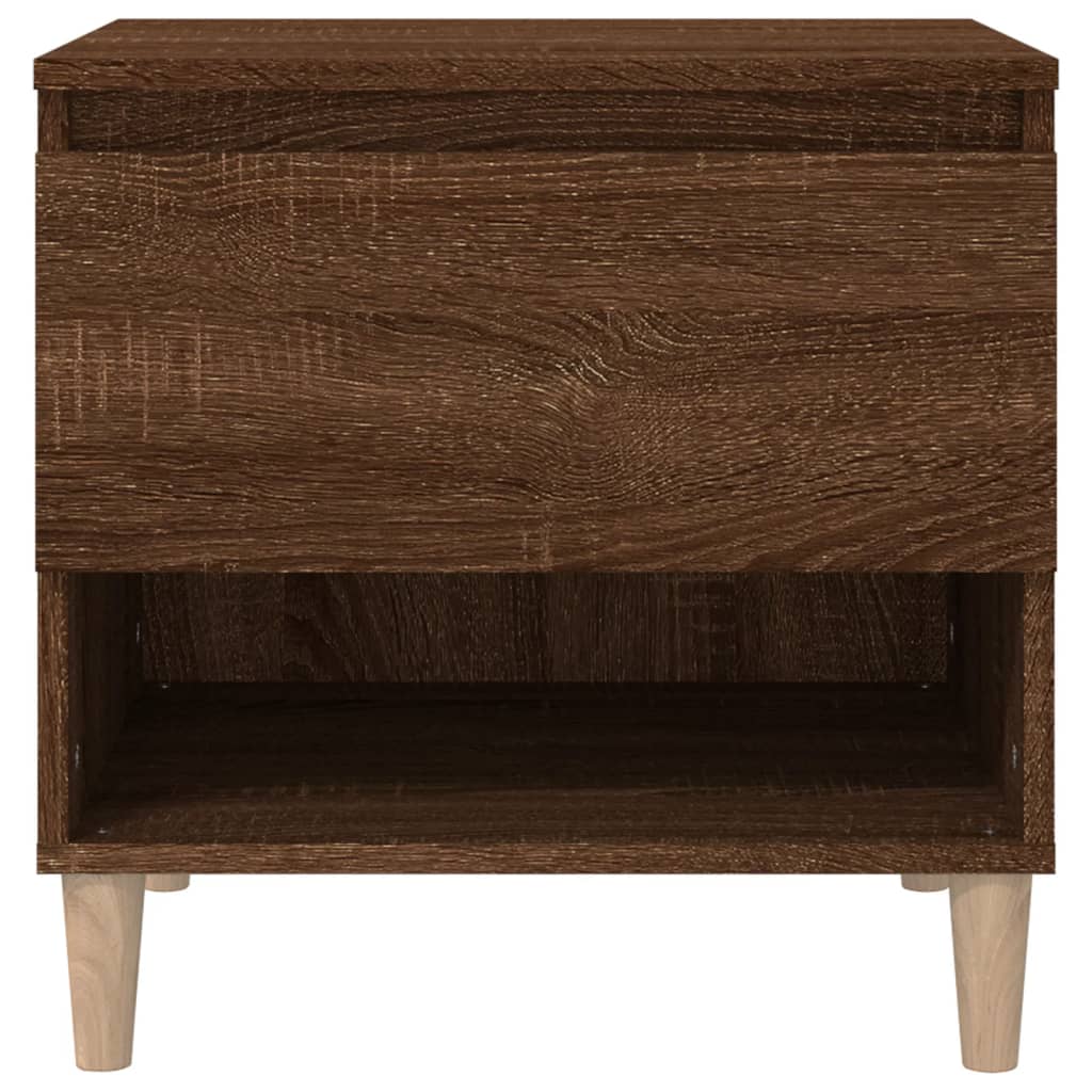 Bedside Tables 2 pcs Brown Oak 50x46x50 cm Engineered Wood