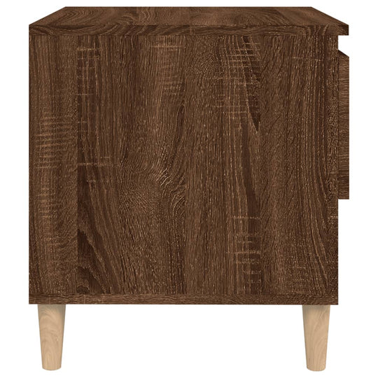 Bedside Tables 2 pcs Brown Oak 50x46x50 cm Engineered Wood