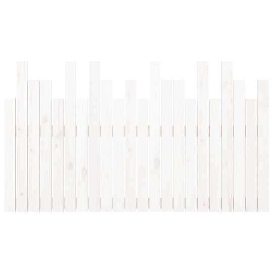 Wall Headboard White 140 cm Solid Wood Pine