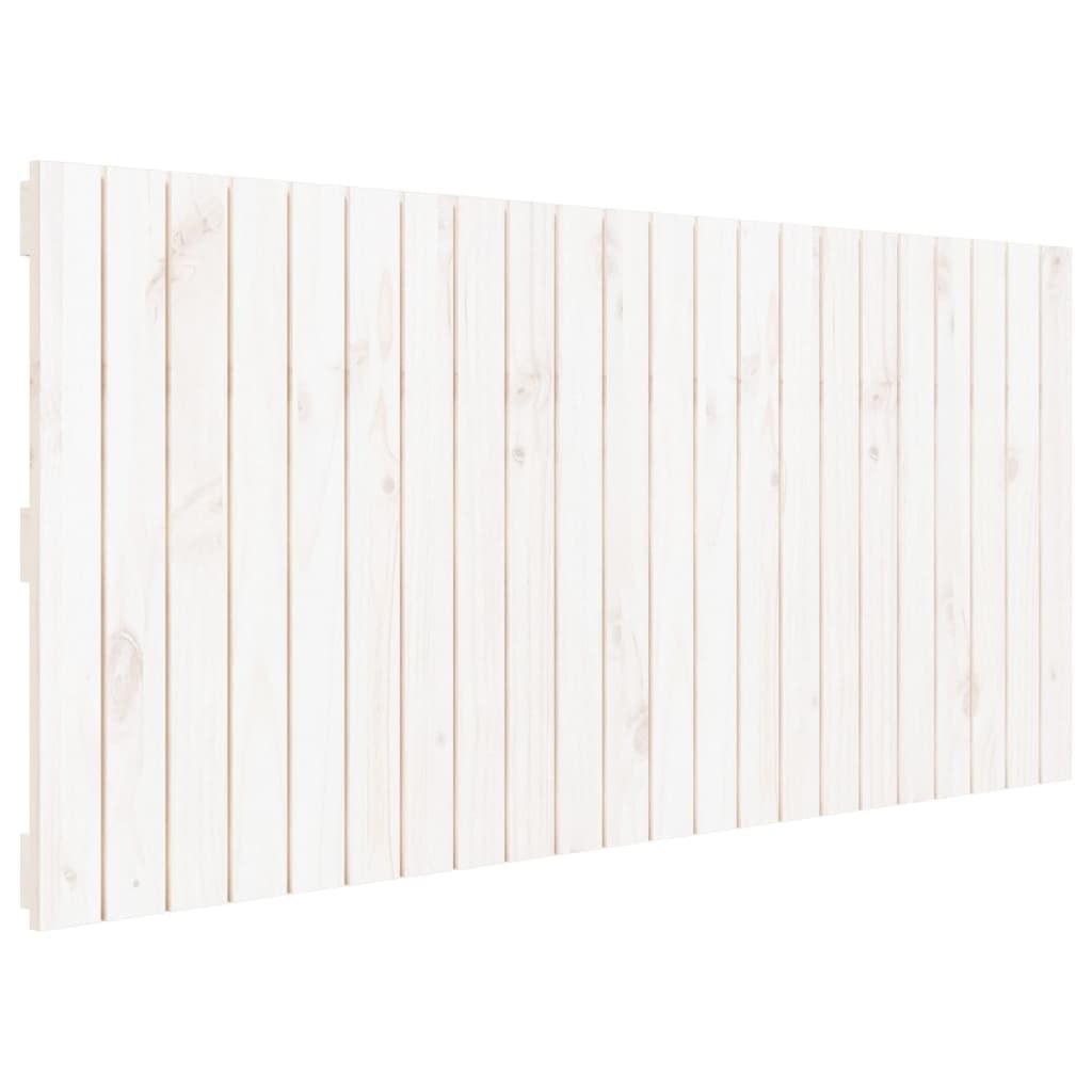 Wall Headboard White 140 cm Solid Wood Pine