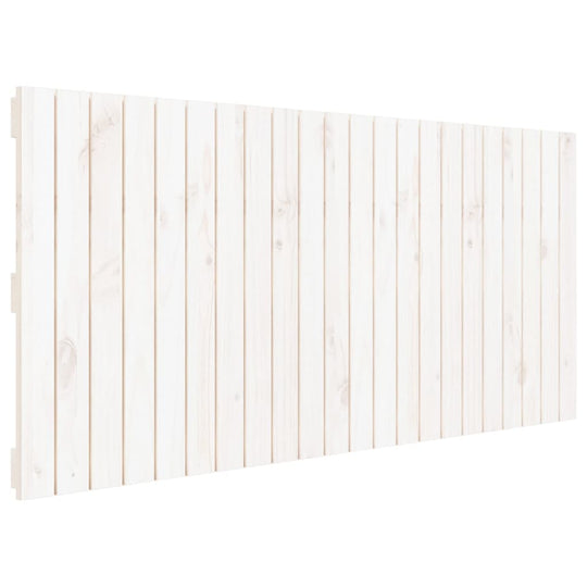 Wall Headboard White 140 cm Solid Wood Pine