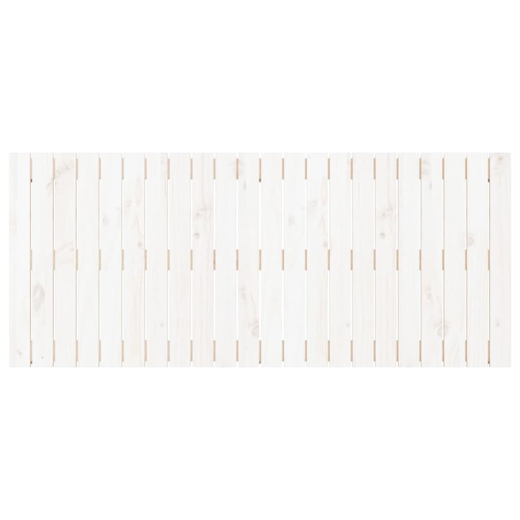 Wall Headboard White 140 cm Solid Wood Pine