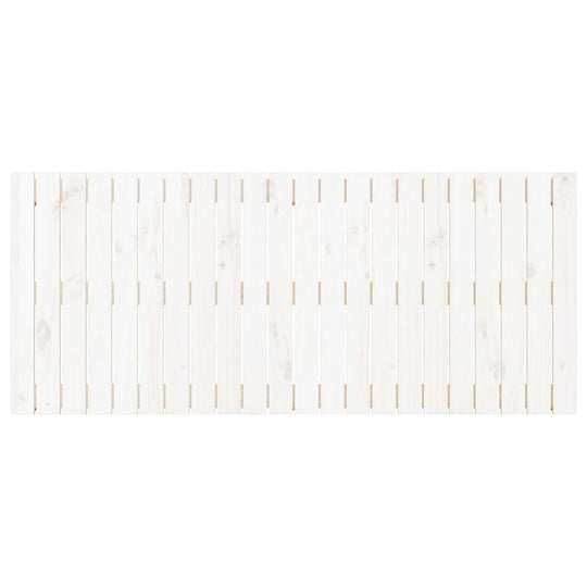 Wall Headboard White 140 cm Solid Wood Pine