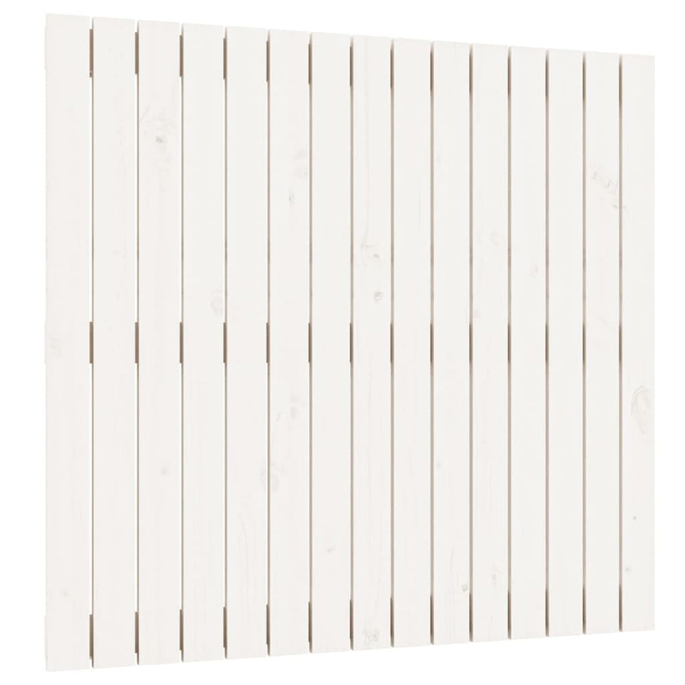 Wall Headboard White 95.5 cm Solid Wood Pine