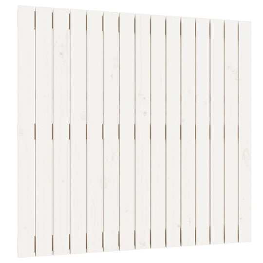 Wall Headboard White 95.5 cm Solid Wood Pine