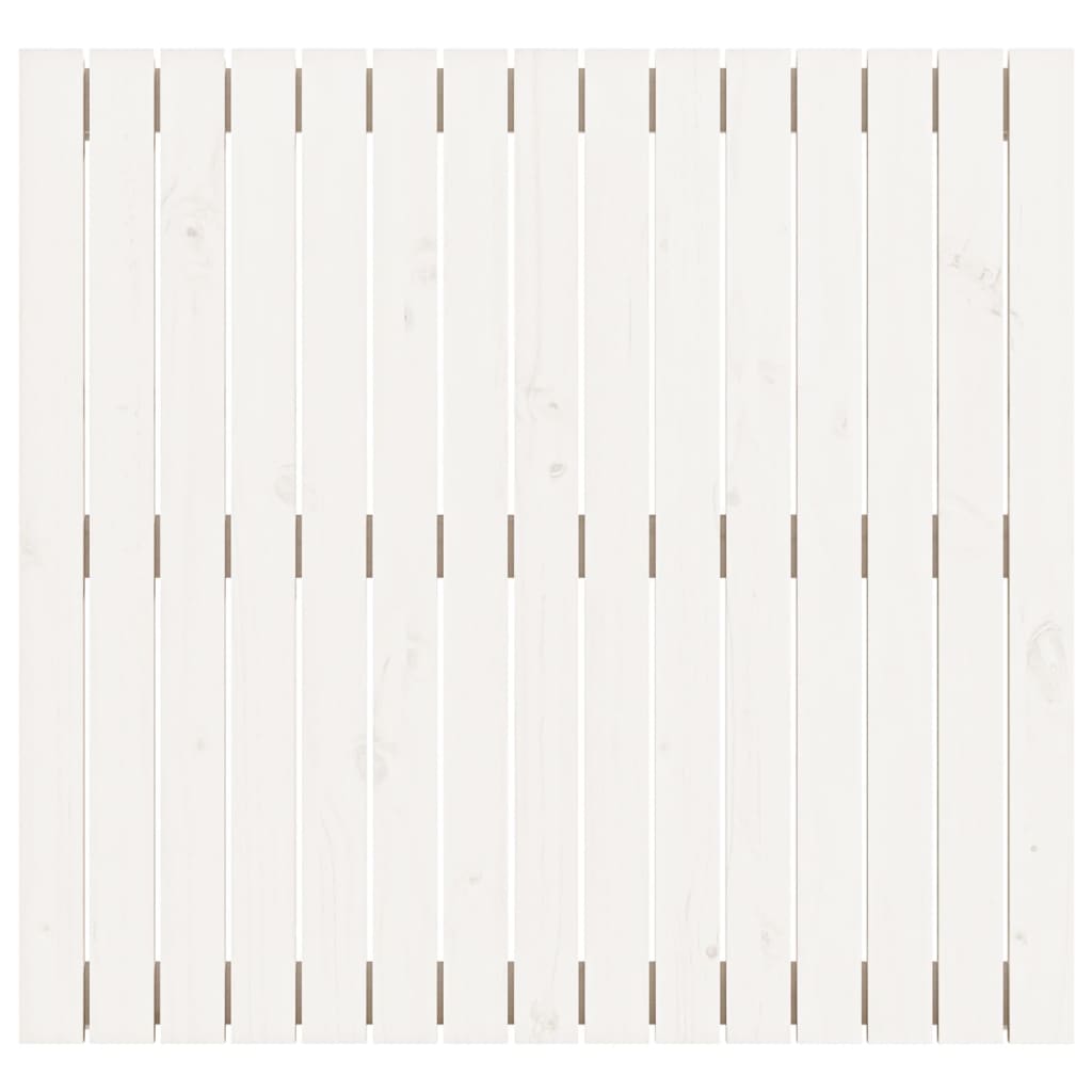 Wall Headboard White 95.5 cm Solid Wood Pine